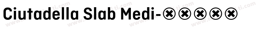 Ciutadella Slab Medi字体转换